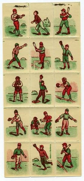 Baseball Stamps Sheet